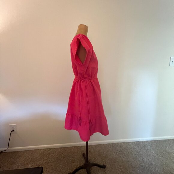 Loft Beach Coverup in Bright Pink and Orange Aztec Woven print - New With Tags - Picture 13 of 14